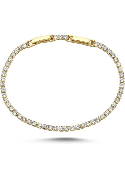 3mm 14K Rengi Su Yolu Bileklik