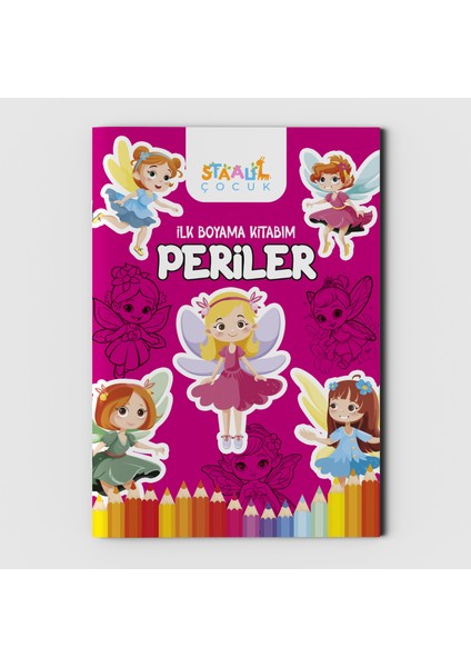 Ilk Boyama Kitabım - Periler (Büyük Resimli Boyama Kitabı)