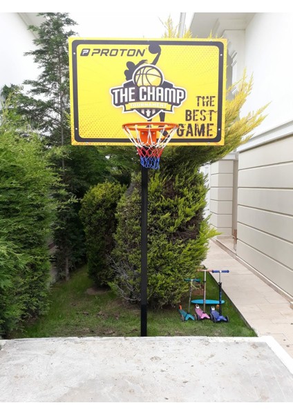 Tek Direkli Yükseklik Ayarlı Basketbol Potası Basic Model Sabit Çember Dijital PANYA(100*150)