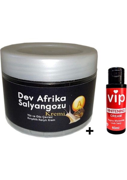 Bonie Giant Vıp:32 Yàşlanma Kàrsıtı Sàlyangoz Krémi 100ML Dev Afrika Salyangozu Yanında Vip Vajìna Açicı Krem 60 ml