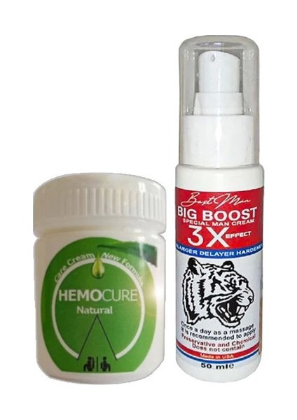 Hemocure 50 ml Cream Özel Kremi + Yanında Erkeklere Özel 3x Krem