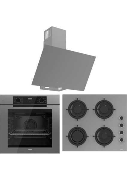Fryart Artline QEP63CPR - CS208-FA - D079-SA 7 Prog. Dijital Turbo Ank. Set - Gri