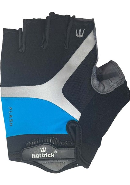 Flash Fitness Eldiveni - Siyah-Mavi - M