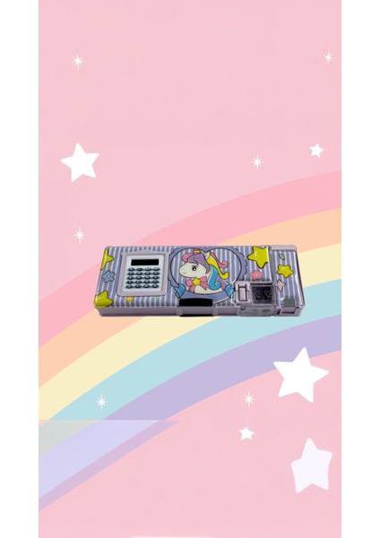 Unıck Color Unicorn Hesap Makineli Fonksiyonel Kalem Kutusu