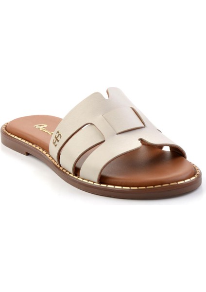 Bej Leather Kadın Terlik K04073101903 modelleri
