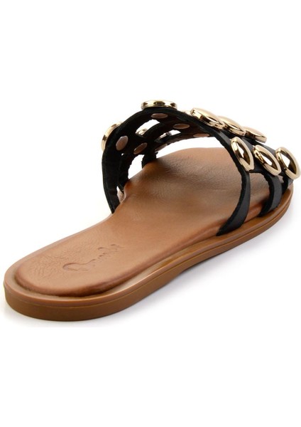 Siyah Leather Kadın Terlik K04507111103 fırsatları