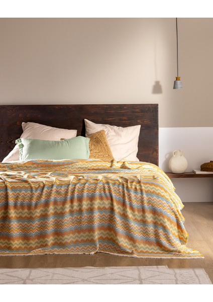 Blasimon Çift Kişilik Pamuklu Yatak Örtüsü - Renkli
