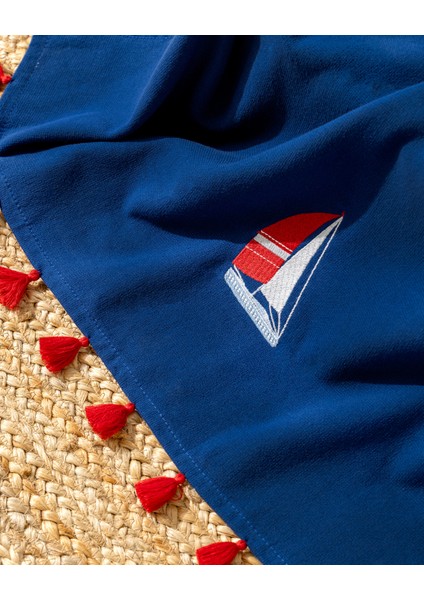 Navier %100 Pamuk Plaj Havlusu - Lacivert - 70X150 cm fırsatları