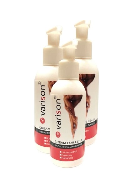 Varison Varicose Vein Defense Cream ,,diz,bacak Bakım Kremi 120 ml 3 Adet