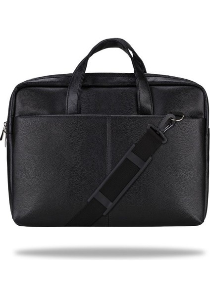VIP SD150 15.6 Suni Deri Laptop Çantası -Siyah
