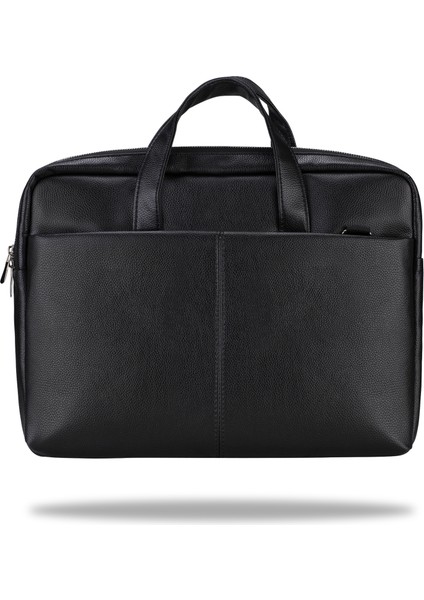 VIP SD150 15.6 Suni Deri Laptop Çantası -Siyah