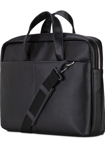 VIP SD150 15.6 Suni Deri Laptop Çantası -Siyah