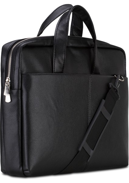 VIP SD150 15.6 Suni Deri Laptop Çantası -Siyah