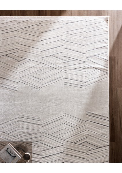 Annot Halı - Beyaz/gri - 80X150 cm