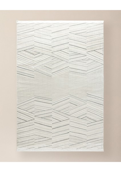 Annot Halı - Beyaz/gri - 80X150 cm
