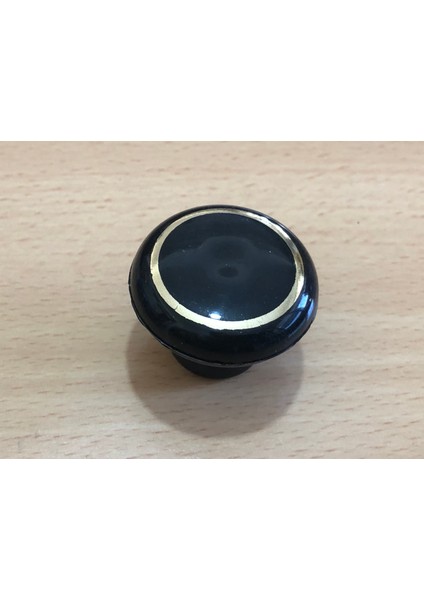 Plastik Düğme Kulp Siyah 65 Adet