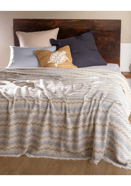 Blasimon Çift Kişilik Pamuklu Yatak Örtüsü - Açık Mavi fiyatları