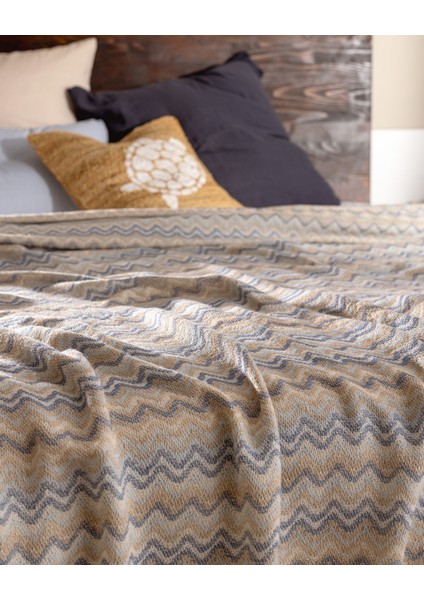 Blasimon Çift Kişilik Pamuklu Yatak Örtüsü - Açık Mavi indirimleri