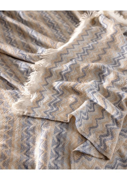 Blasimon Çift Kişilik Pamuklu Yatak Örtüsü - Açık Mavi