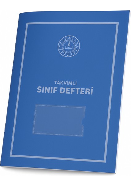 Takvimli Sınıf Defteri Mavi Plastik Kapak İlkokul 390