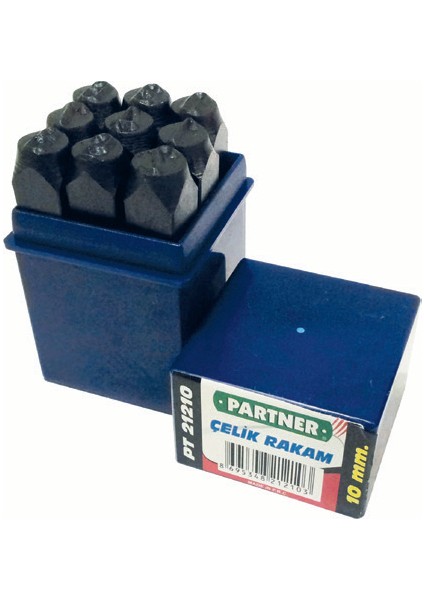 PT21203 9 Parça Çelik Rakam 3mm
