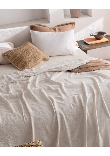 Blesse Çift Kişilik Pamuklu Yatak Örtüsü - Gri fiyatları