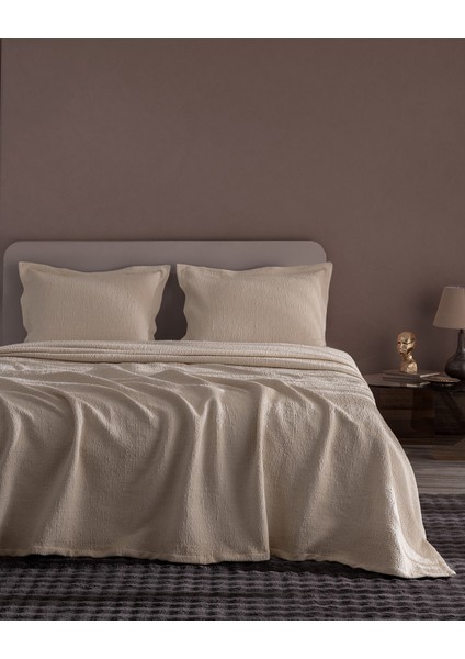 Labenne Çift Kişilik Yatak Örtüsü - Bej