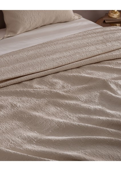 Labenne Çift Kişilik Yatak Örtüsü - Bej fırsatları