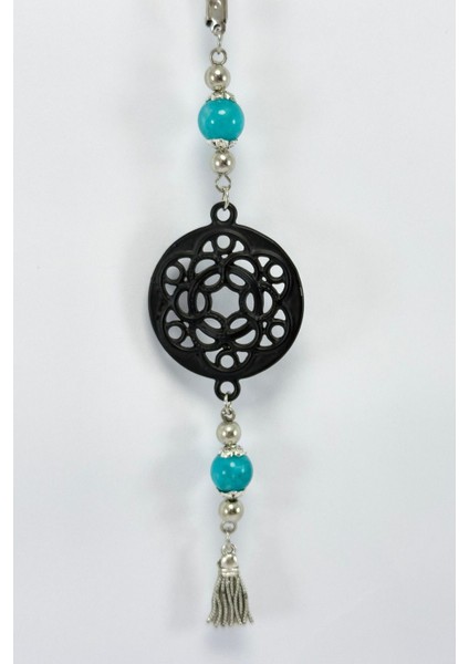 Turkuaz Doğal Taşlı Yaşam Çiçeği Araba Dikiz Ayna Süsü, Yeni Araba Hediyesi fiyatları