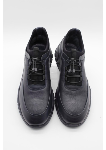 Koyu Lacivert %100 Deri Analin Bağcıklı Casual Ayakkabı 1033245165 indirimleri