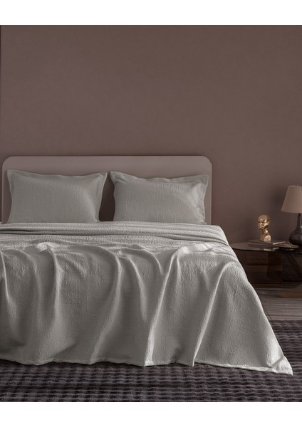 Labenne Çift Kişilik Yatak Örtüsü - Gri