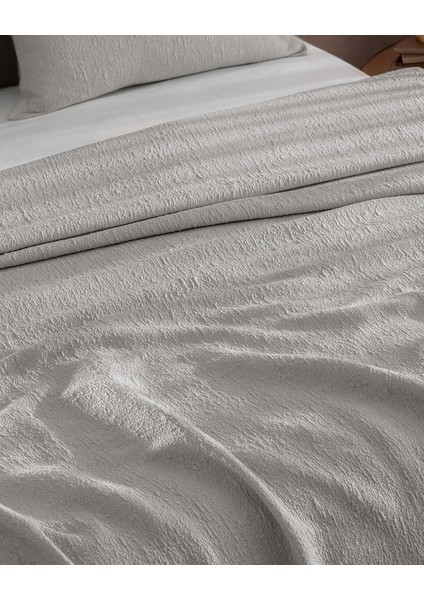 Labenne Çift Kişilik Yatak Örtüsü - Gri fırsatları