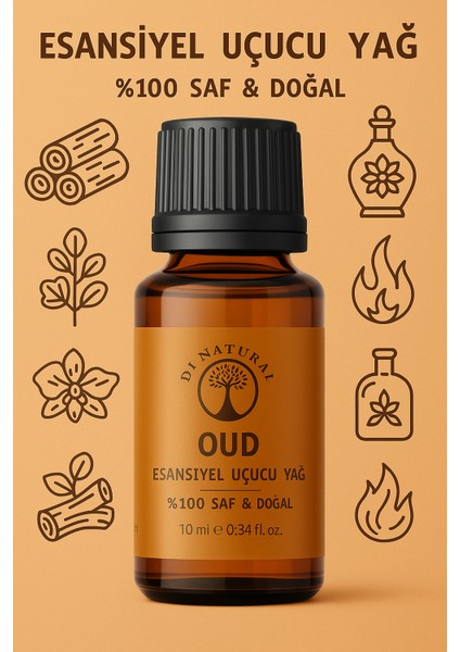 Oud Uçucu Yağ Saf Doğal Esans Buhurdanlık Difüzör Oda Esansı 10 ml fırsatları