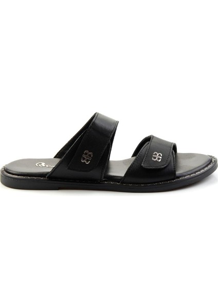 Siyah Leather Kadın Terlik K04073102003