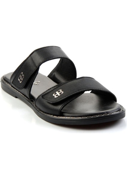 Siyah Leather Kadın Terlik K04073102003