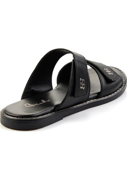 Siyah Leather Kadın Terlik K04073102003