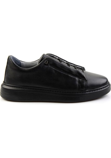 Siyah Siyah Leather Erkek Casual Ayakkabı E01084211343