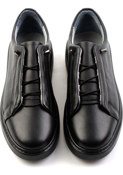 Siyah Siyah Leather Erkek Casual Ayakkabı E01084211343 fiyatları