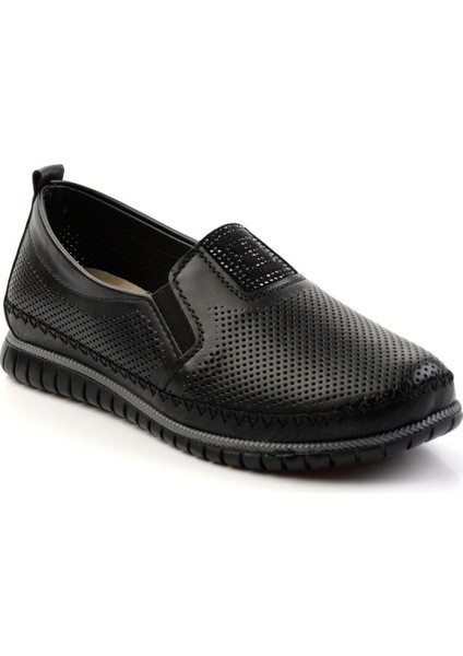 Siyah Leather Kadın Casual Ayakkabı K01140005203