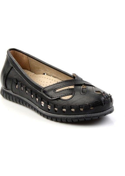 Siyah Leather Kadın Babet K01140005103 fiyatları