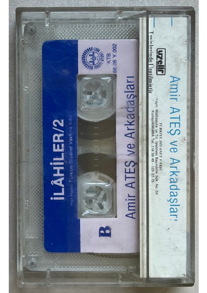 Amir Ateş ve Arkadaşları Ilahiler Kaset (Orjnal Dönem Baskı Kaset)