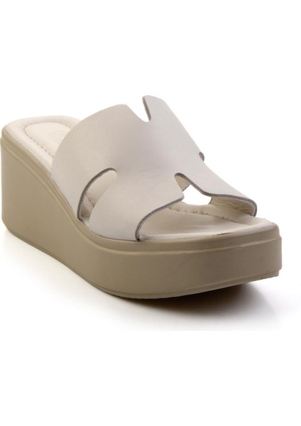 Bej Leather Kadın Terlik K04628100003 modelleri