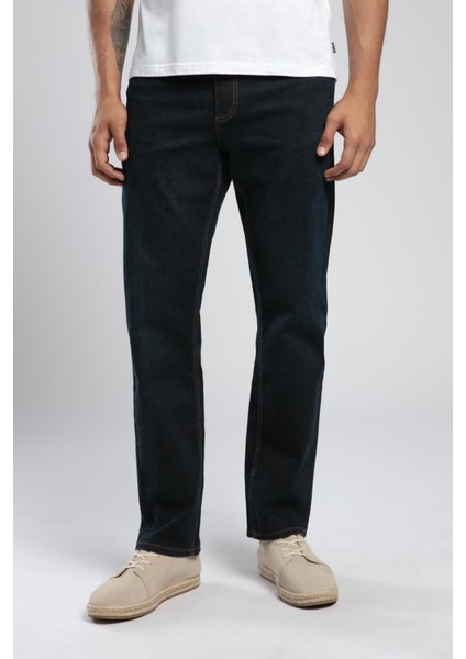 Rico Yüksek Bel Normal Kesim Düz Paça Mavi Erkek Jean Pantolon fiyatları