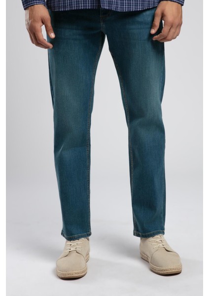 Rico Yüksek Bel Normal Kesim Düz Paça Mavi Erkek Jean Pantolon fiyatları