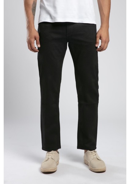 Rico Yüksek Bel Normal Kesim Düz Paça Siyah Erkek Jean Pantolon fiyatları