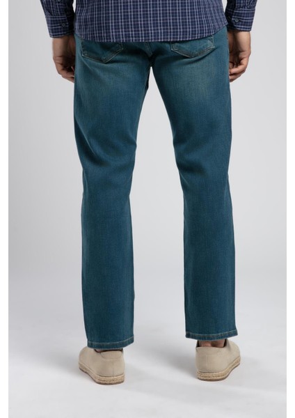 Rico Yüksek Bel Normal Kesim Düz Paça Mavi Erkek Jean Pantolon modelleri