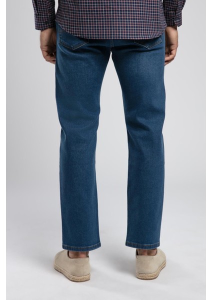 Rico Yüksek Bel Normal Kesim Düz Paça Mavi Erkek Jean Pantolon fiyatları