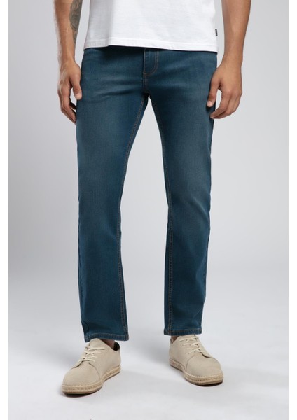 Rico Yüksek Bel Normal Kesim Düz Paça Yeşil Erkek Jean Pantolon fiyatları