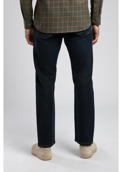 Rico Yüksek Bel Düz Kesim Düz Paça Mavi Erkek Jean Pantolon modelleri