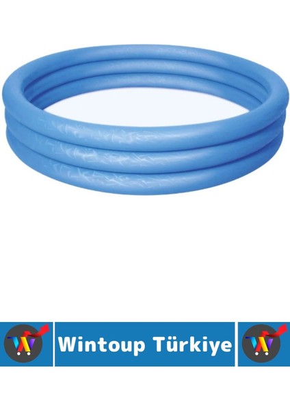 Kompakt Dayanıklı Güvenli Eğlenceli Ev Bahçe Teras 280 Litre +2 Yaş 3 Halkalı Şişme Çocuk Havuzu fiyatları